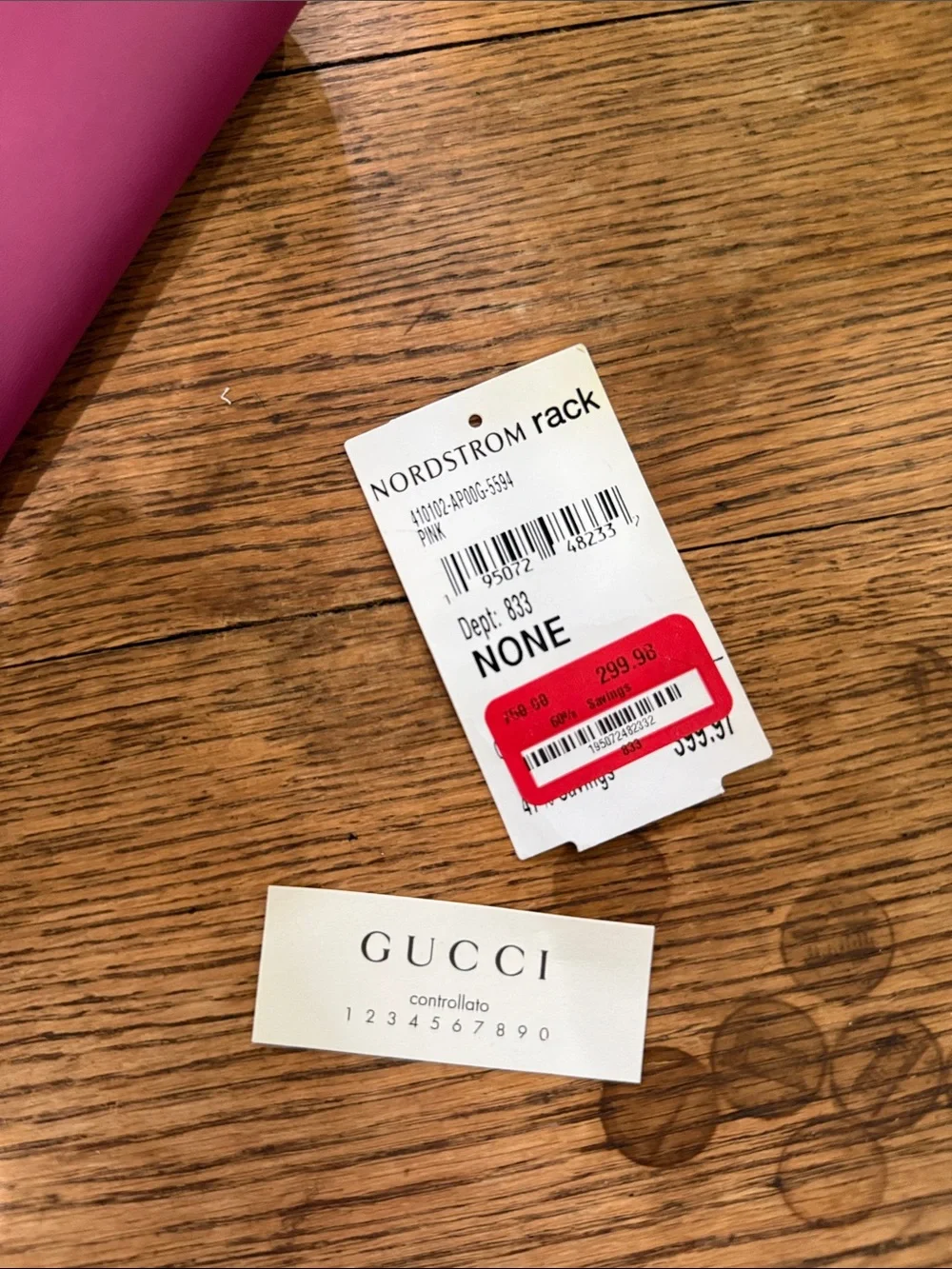 GUCCI Magenta Pink Leather Wallet - Picture 6 of 10